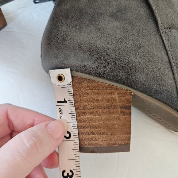 Report Clarice Heeled  Bootie Grey Women's 6.5 Neutral Casual Fall Festival Boho - Picture 9 of 10